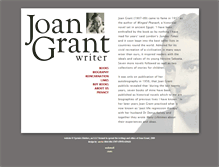 Tablet Screenshot of joangrant.net